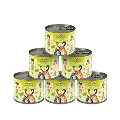 Abbildung von GranataPet DeliCatessen Fasan &amp; Kaninchen, Nassfutter für Katzen, Katzenfutter Feinschmecker, Futter ohne Getreide Zuckerzusätze, 6 x 200 g