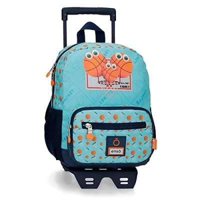 Abbildung von Enso Basket Family Vorschul Rucksack mit Trolley Mehrfarbig 23x28x10 cms Polyester 6.44L