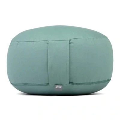 Abbildung von Meditationskissen RONDO ECO Füllung: Kapok mineral blue