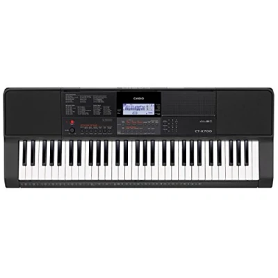 Abbildung von Casio CT X700 Keyboard mit 61 anschlagdynamischen Standardtasten und Begleitautomatik Schwarz