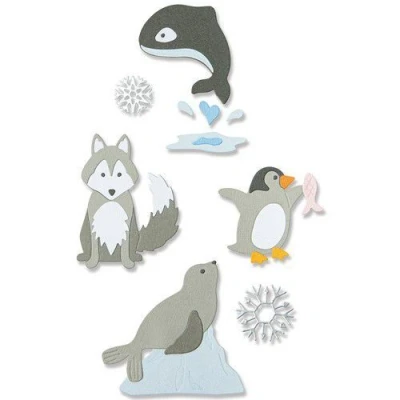 Abbildung von Sizzix Thinlits Die Set 8PK Arctic Animals 666013 Jennifer Ogborn (10 22)