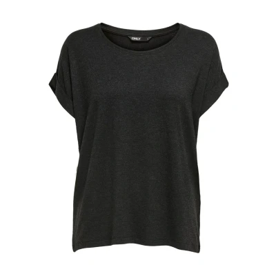 Abbildung von ONLY Moster Oneck NOOS JRS Tshirt basic, Damen, Größe: XS, Dark grey melange