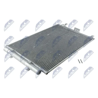 Abbildung von NTY CCS KA 013 Klimakondensator mit Trockner Aluminium 650mm KIA: Soul I (AM) 1.6 CVVT, GDI, LPG 2009 2014