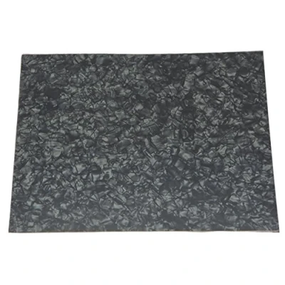 Abbildung von KAISH 25 x 20 cm selbstklebende Kratzplatte für Akustikgitarre, Plektrumschutz, Material Blatt, 10 Farben erhältlich. BlackPearl