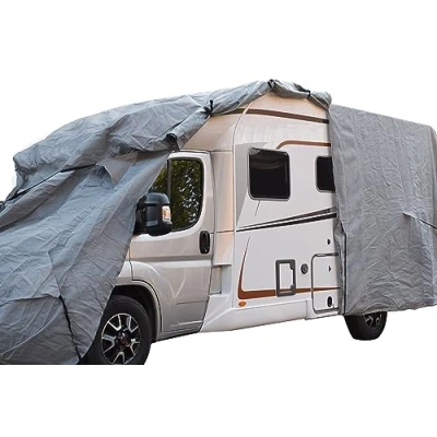 Abbildung von GreenYard® Wohnmobil Schutzhülle mit Reflektoren Größe XL 870 x 235 275 cm