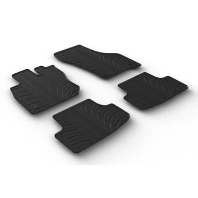 Abbildung von Gledring 0661 Fußmattensatz Gummi vorne und hinten 4 schwarz VOLKSWAGEN: Golf VIII Variant
