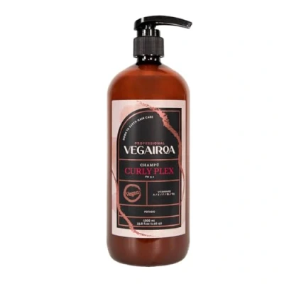 Abbildung von VEGAIROA Curly Plex Shampoo Für definierte Locken ohne Kräuseln Tiefenwirksame Feuchtigkeitspflege lockiges oder gewelltes Haar Professionelles veganes Friseurprodukt 1000ml