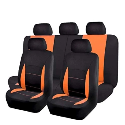 Abbildung von Flying Banner Sitzbezüge Auto Universal Set (Vollständige Reihe, Orange und Schwarz)