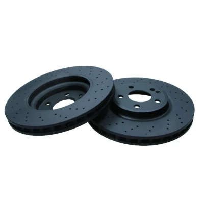 Abbildung von QUARO QD0018HC Bremsscheibe Vorderachse 320 30 5 112 gelocht/innenbel. lackiert legiert/hochgekohlt, hochgekohlt MERCEDES BENZ: A Klasse, B Klasse