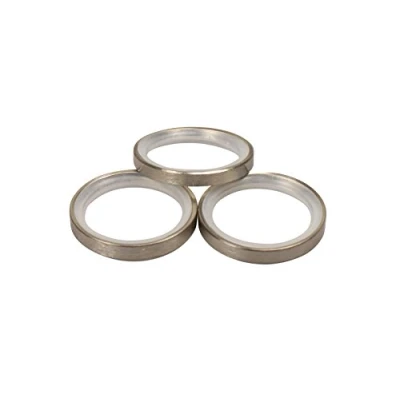 Abbildung von iso design Edelstahl Gardinenringe mit Gleiteinlage für 16 mm Durchmesser Gardinenstangen, 10 Stück
