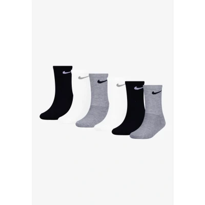 Abbildung von Nike Sportswear Basic CREW 6 PACK Socken für Kinder, Größe: 26 30, Black/grey/white