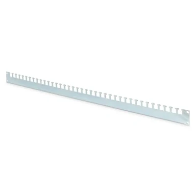 Abbildung von DIGITUS Kabelabfangschiene für 19&quot; Unique &amp; Dynamic Basic Schränke von DIGITUS, 72 cm Tiefe 800 mm Schranktiefe, 2 starkes Stahlblech, Silber