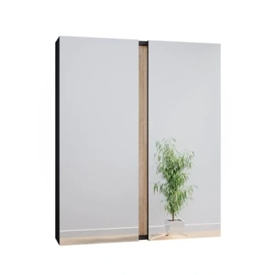 Abbildung von Vicco Badezimmerspiegelschrank Gloria, Anthrazit/Sonoma, 70.4 x 84 cm mit 2 Türen