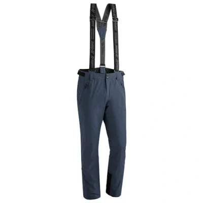 Abbildung von Maier Sports Anton Slim, Enganliegende Herren Skihose, Wasserdichte Schneehose, Stretchmaterial und verstellbarer Bund, PFC frei, mTHERM Wattierung &amp; mTEX Wetterschutz, Grau, Gr. 56 (W39/40/L32)