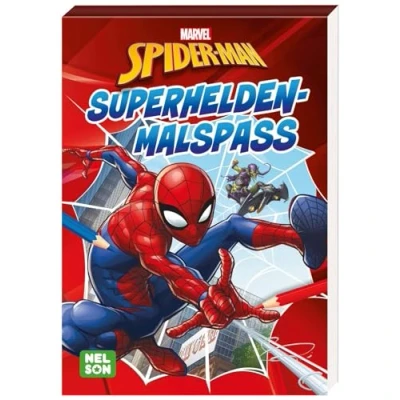 Abbildung von Spider Man: Superhelden Malspaß: Malblock für Kinder ab 4 Jahren (MARVEL)