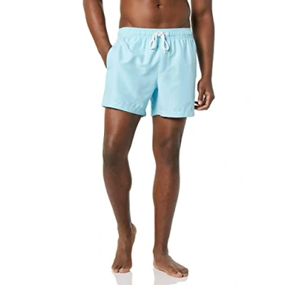 Abbildung von Amazon Essentials Herren Badehose, schnell trocknend, 13 cm, Hellblau, 36