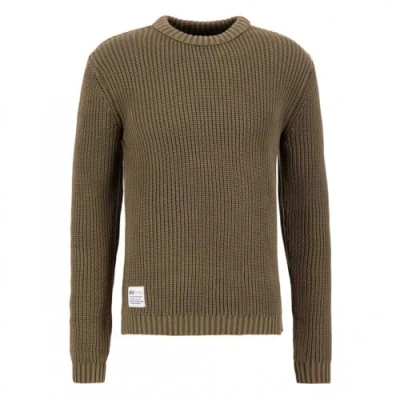 Abbildung von Alpha Industries ACID Strickpullover, Herren, Größe: XXL, Dark olive