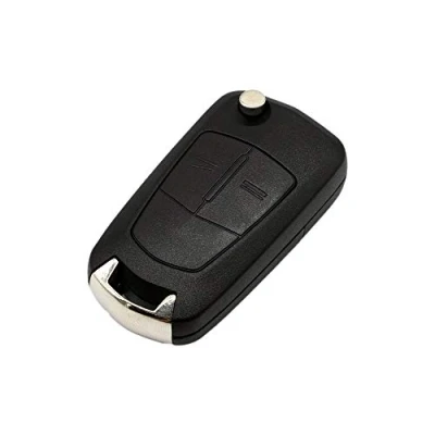 Abbildung von Ersatz Schlüsselgehäuse mit 3 Tasten Autoschlüssel Klappschlüssel Schlüssel Rohlingtyp HU100 Fernbedienung Funkschlüssel Gehäuse ohne Transponder oder Elektronik. INION (für OPEL (KS02)