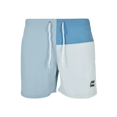 Abbildung von Urban Classics 3 Block Badeshorts, Herren, Größe: Small, Pastelblue