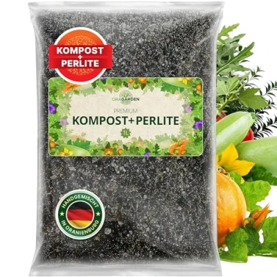 Abbildung von ORAGARDEN Kompost 1L Komposterde für Pflanzen und Garten mit Perlite lockeren Boden