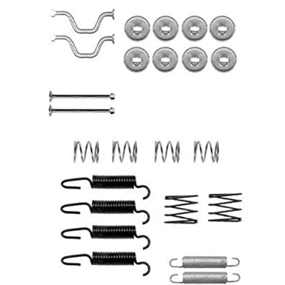 Abbildung von HELLA 8DZ 355 201 821 Zubehörsatz, Feststellbremsbacken TOYOTA: Altezza, RAV4 II SUV, Land Cruiser Prado 120, LEXUS: RX II, GS IS I Limousine