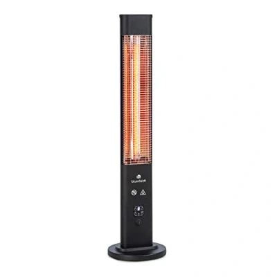 Abbildung von blumfeldt Terrassenstrahler Heat Guru Plus In &amp; Out, 1200 W, Infrarot Heizstrahler Terrasse elektrisch Infrarotheizung Standgerät