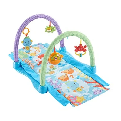 Abbildung von Fisher Price Mattel DRD92 Seepferdchen Spieldecke, mehrfarbig