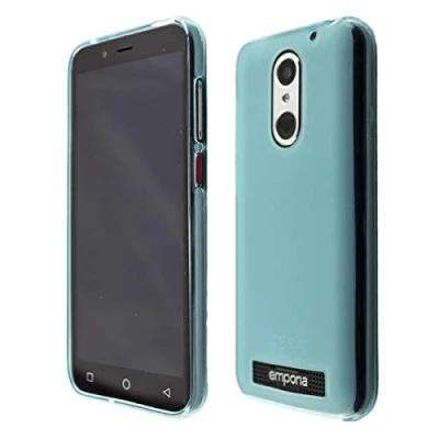 Abbildung von caseroxx TPU Hülle kompatibel mit Emporia Smart 4, Handy Tasche (TPU in hellblau)