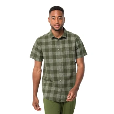 Abbildung von Jack Wolfskin Highlands M Hemd, Herren, Größe: Medium, Greenwood checks