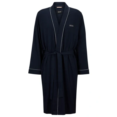Abbildung von BOSS Kimono Bademantel, Herren, Größe: Small, Dark blue