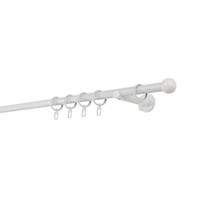 Abbildung von mydeco Gardinenstange &quot;20mm Ball Wandträger 12 cm&quot;, 1 läufig läufig, Fixmaß