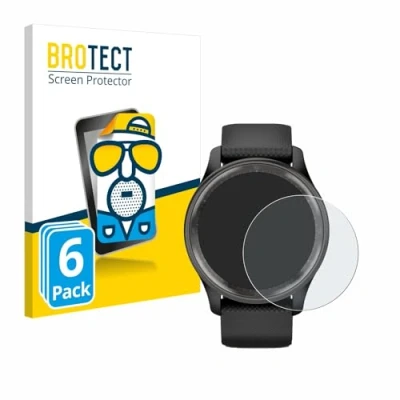 Abbildung von BROTECT Entspiegelungs Schutzfolie für Garmin Vivomove Trend (6 Stück) Matte Displayschutz Folie, Anti Reflex, Fingerprint