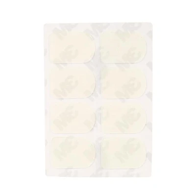 Abbildung von 8 Stück Mundstück Patch, 0,8/0,5/0,3 mm Dicke Pad für Sopran Alto Tenor Saxophon Sax Klarinette(Weiß 0.3mm Kleines Oval)