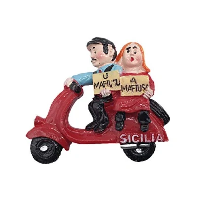 Abbildung von 3D sizilien Italien kühlschrankmagnet Tourist Reise Souvenirs handgemachte Harz Handwerk magnetische Aufkleber Home küche Dekoration Sammlung Geschenk