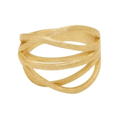 Abbildung von Heideman Fingerring Arcus goldfarben (Ring, 1 tlg., inkl. Geschenkverpackung), Damenring für Frauen