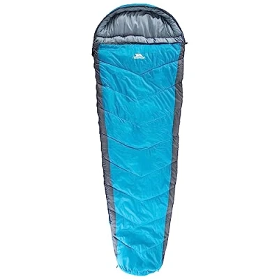 Abbildung von Trespass Drei Jahreszeiten Schlafsack mit Zweiwegereißverschluss 230cm x 85cm 55cm Doze, Kingfisher, EACH, UUACSLB20001_KINEACH