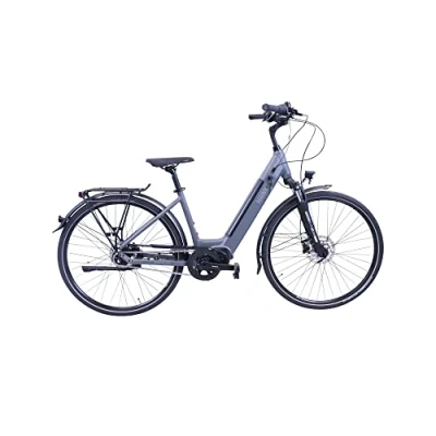 Abbildung von HAWK Bikes E Bike &quot;HAWK eCity Wave Integrated Lady STEPS&quot;, 7 Gang, Shimano, Nexus Mittelmotor 250 W, Pedelec, Elektrofahrrad für Damen u. Herren, Cityrad