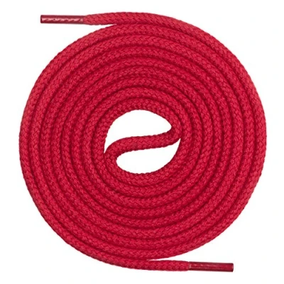 Abbildung von Mount Swiss runde Premium Schnürsenkel aus 100% Baumwolle sehr reißfest Farbe Rot Länge 70cm
