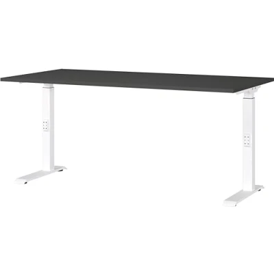 Abbildung von GERMANIA Schreibtisch &quot;Downey, mechanisch höhenverstellbar&quot;, moderne Farbvariationen, Breite 120/140/160/180 cm, Made in Germany