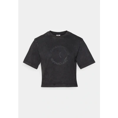 Abbildung von Champion Crewneck Tshirt print, Herren, Größe: Small, Black