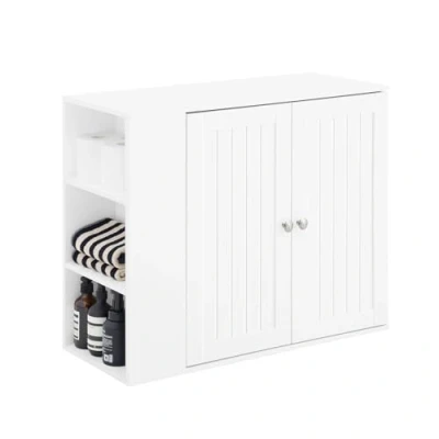 Abbildung von SoBuy Hängeschrank Badschrank Wandschrank Badhängeschrank Medizinschrank Küchenschrank Badmöbel Weiß BHT ca. 75x60x30cm BZR188 W