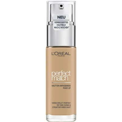 Abbildung von L&#039;Oréal Paris Make Up, Flüssige Foundation mit Hyaluron und Aloe Vera, Perfect Match Nr. 3.5.N Peach, 30 ml