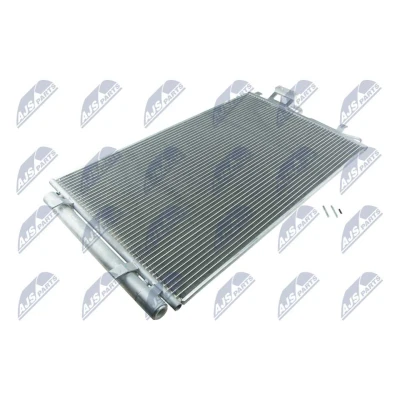 Abbildung von NTY CCS HY 025 Klimakondensator mit Trockner Aluminium 693 KIA: SORENTO 2, HYUNDAI: SANTA FE 2