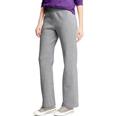 Abbildung von Hanes Damen Sweatpants mit offenem Bein, EcoSmart Fleece Sweatpants, Regular &amp; Petite, Light Steel, Large, Leichter Stahl, Groß