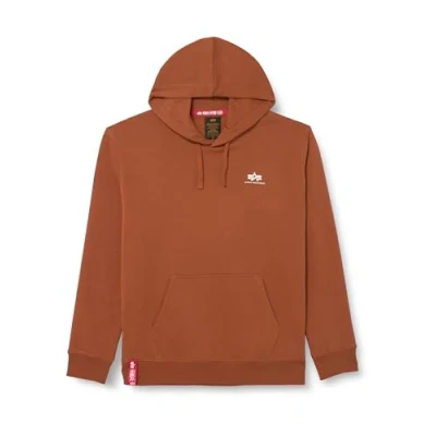 Abbildung von Alpha Industries Basic Small Logo Hoodie für Herren Hazel Brown