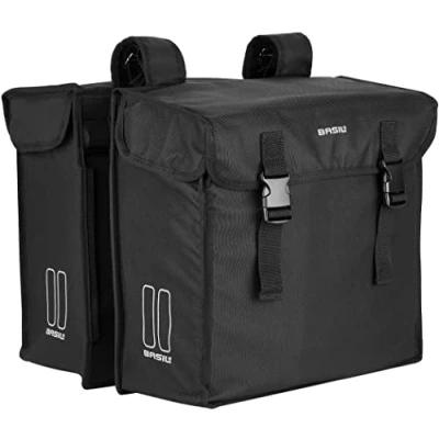 Abbildung von Doppelpacktasche Basil Mara XXL 47 Liter 35 X 16 34 Cm Schwarz