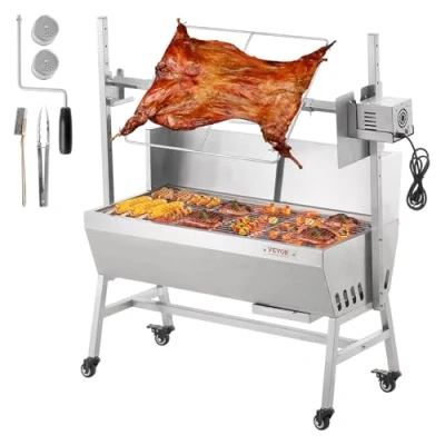 Abbildung von VEVOR Lammgrill Spanferkelgrill Spießbratengrill 42W 61kg Elektrisch Anschlag