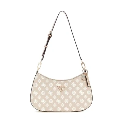 Abbildung von Guess Noelle TOP ZIP Handtasche, Damen, Größe: One Size, Sand logo