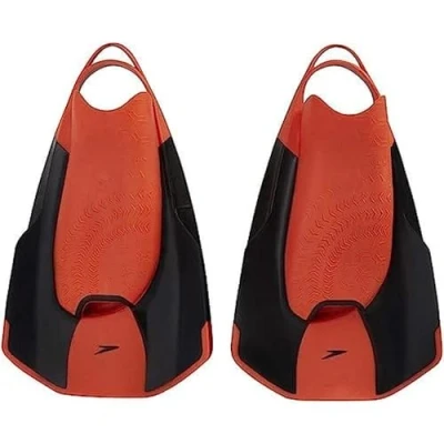 Abbildung von Speedo Unisex Erwachsene Fastskin Kickfin Kick Fin, Schwarz/Siren Rot, 5 6