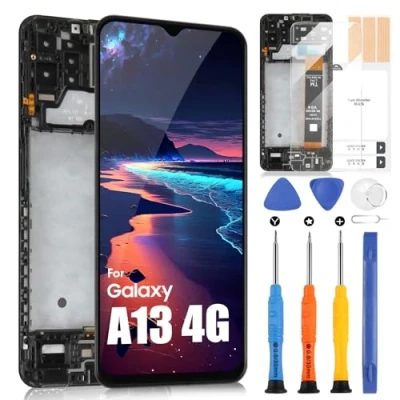 Abbildung von LCD Display für Samsung Galaxy A13 4G Digitizer Bildschirm A135F Ersatz Touch Screen Full Assembly mit Reparatur Set (6,6 Zoll, Nicht 5G A136 und A137)
